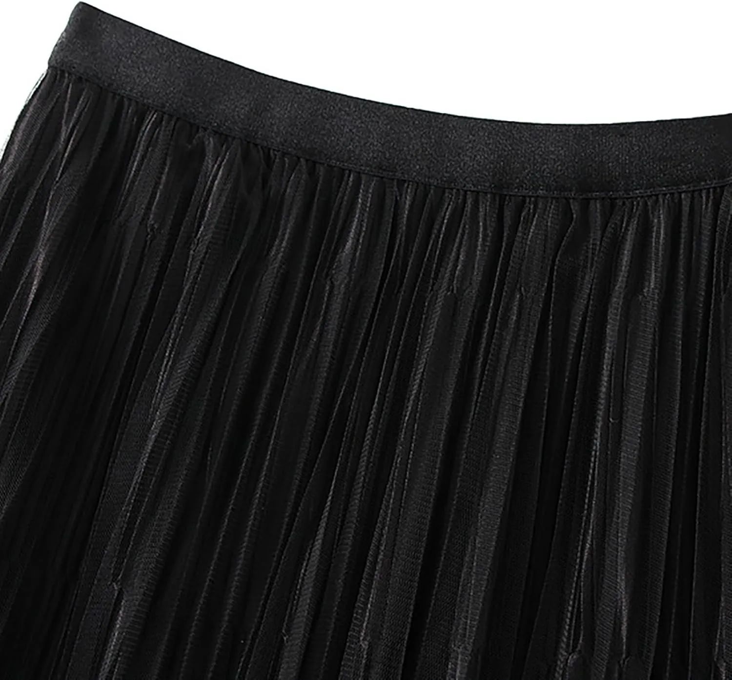 Women Mid Length Skirt Dance Party A Line High Waisted Reversible Tulle Skirt Holiday Party Midi Wrap Skirt with