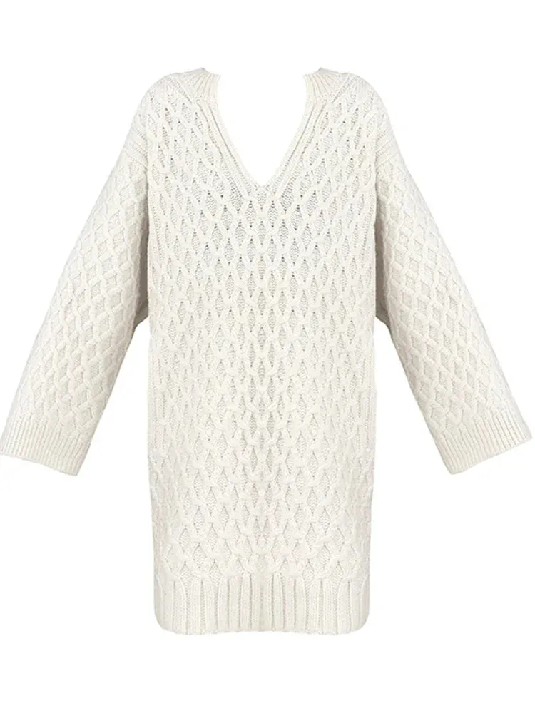 Women Sweater Womens Winter Sweaters Pullover Traf Female Knitting Overszie Long Sleeve Loose Knitted Outerwear ropa de mujer