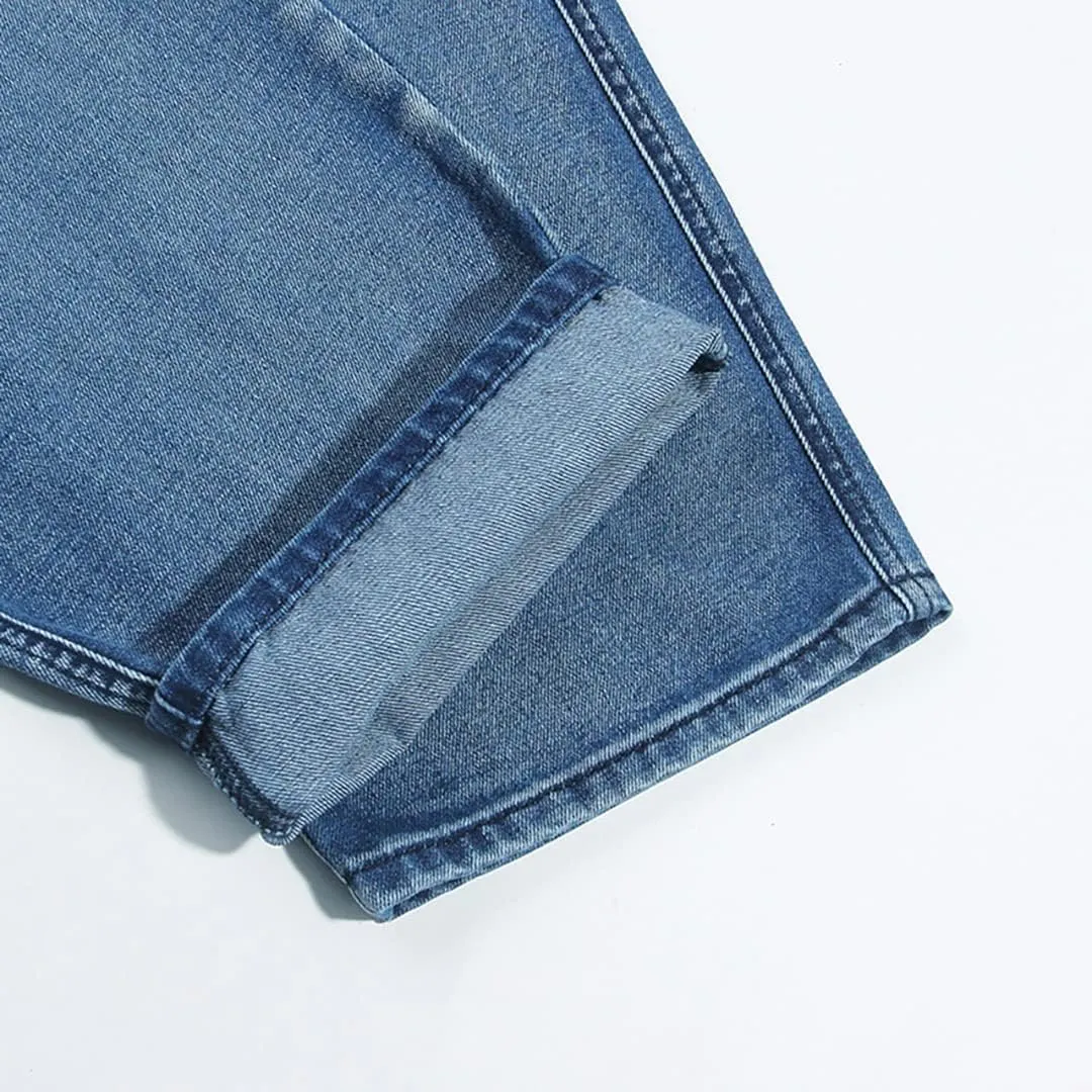 XYGJZ Mens Baggy Jeans Plus Size Hip Hop Wide Straight Leg Loose Fit Denim Pants for Big Fat Men
