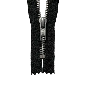YKK #5 Aluminum Closed-End Zipper - Black